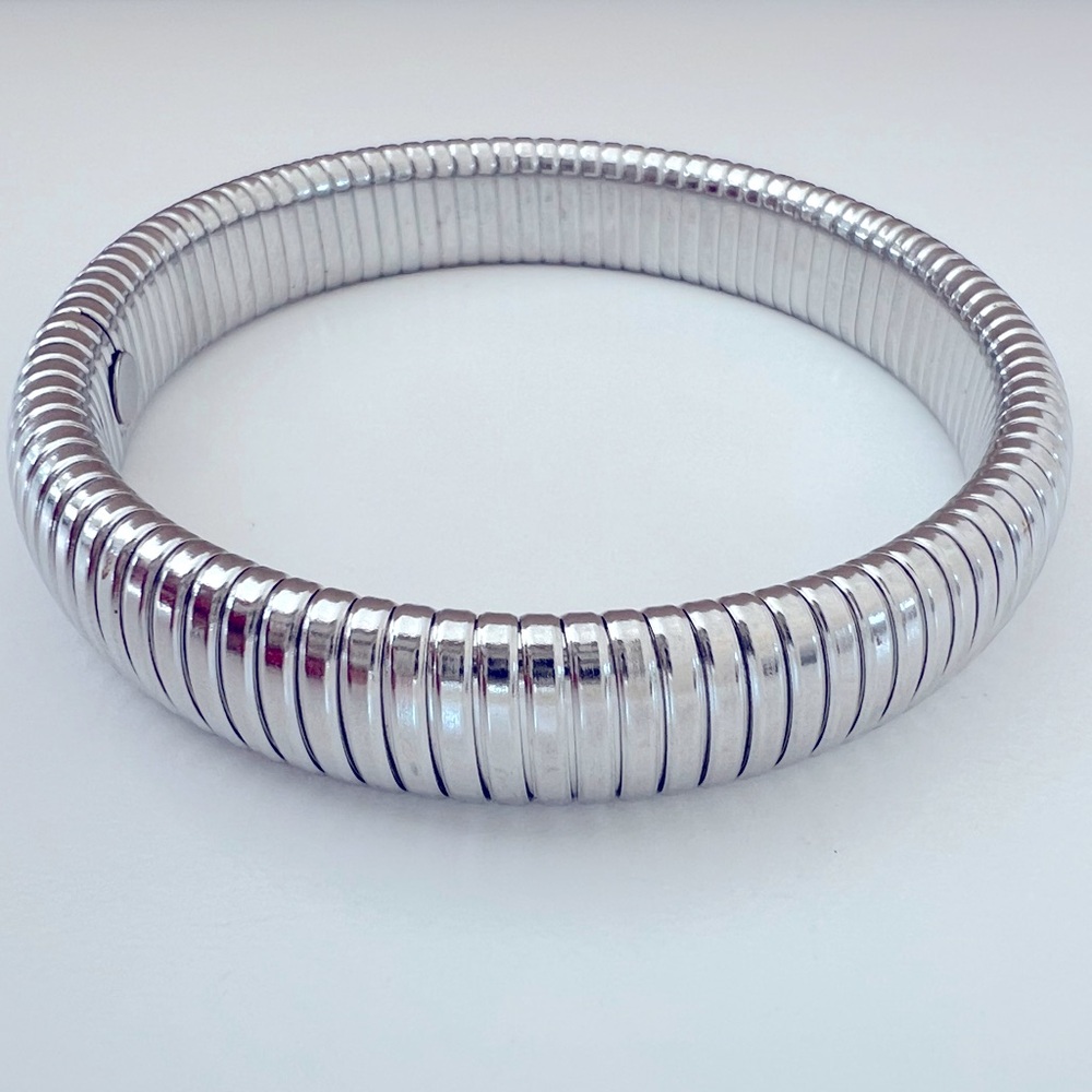 Silver omega bracelet